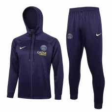 PSG Navy Hooded Presentation Soccer Tracksuit 2023-24