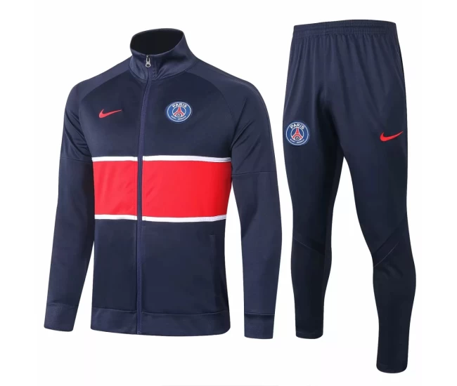 PSG Navy Training Presentation Soccer Tracksuit 2020