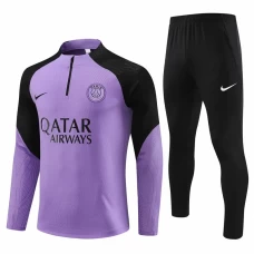 PSG Purple Training Technical Soccer Tracksuit 2023-24