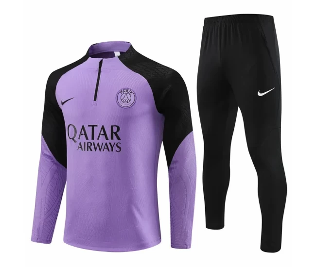 PSG Purple Training Technical Soccer Tracksuit 2023-24