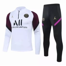 PSG Jordan Training Technical Soccer Tracksuit White Purple 2020 2021