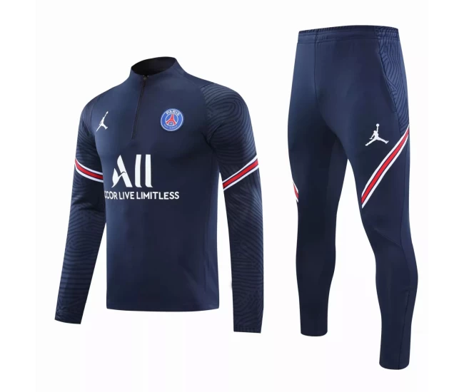 PSG X Jordan Soccer Technical Training Navy Tracksuit 2020 2021