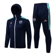 Arsenal FC Navy Hooded Presentation Soccer Tracksuit 2021-22