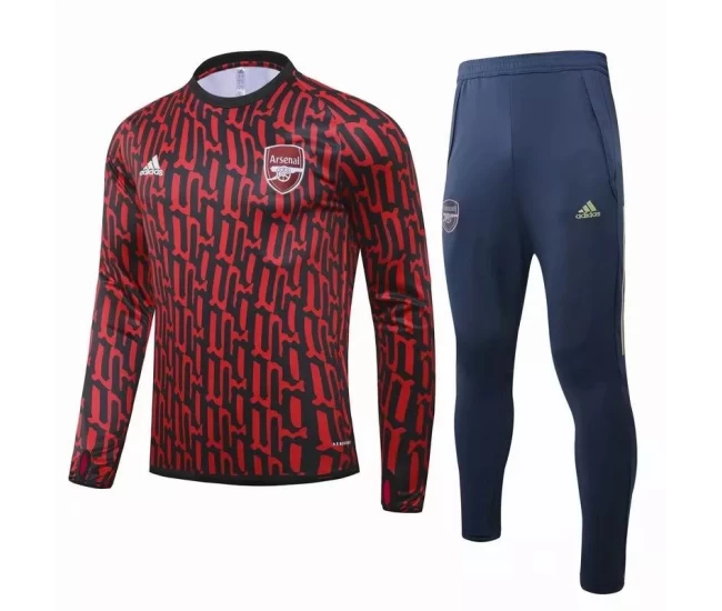 Arsenal FC Training Technical Soccer Tracksuit Red Black 2020 2021