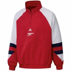 Arsenal Mens Icon Raglan Quarter Zip Soccer Top 2023-24