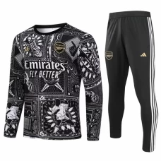 Arsenal FC Black Training Technical Soccer Tracksuit 2023-24