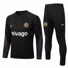 Chelsea Black Training Technical Soccer Tracksuit 2022-23