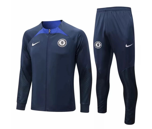 Chelsea FC Navy Training Presentation Soccer Tracksuit 2022-23