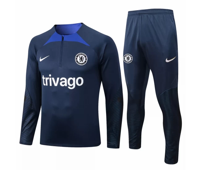 Chelsea Navy Training Technical Soccer Tracksuit 2022-23