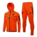 Liverpool FC Orange Hooded Presentation Soccer Tracksuit 2021-22