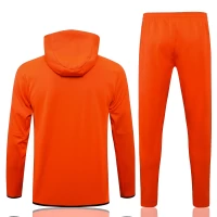 Liverpool FC Orange Hooded Presentation Soccer Tracksuit 2021-22
