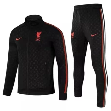 Liverpool FC Black Training Presentation Soccer Tracksuit 2021-22