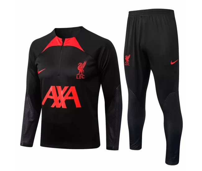 Liverpool FC Black Training Technical Soccer Tracksuit 2022-23
