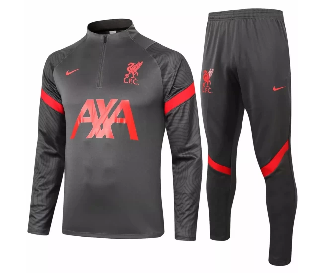 Liverpool FC Black Training Technical Soccer Tracksuit 2020 2021