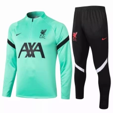 Liverpool FC Black Training Technical Soccer Tracksuit Green 2020 2021