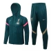 Liverpool FC Green Hooded Presentation Soccer Tracksuit 2021-22