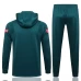 Liverpool FC Green Hooded Presentation Soccer Tracksuit 2021-22