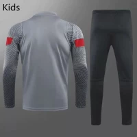 Liverpool FC Grey Training Technical Soccer Tracksuit Kids Light Grey 2020 2021