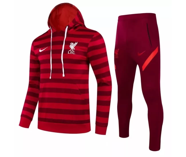 LFC Hooded Training Technical Soccer Tracksuit Red 2021-22