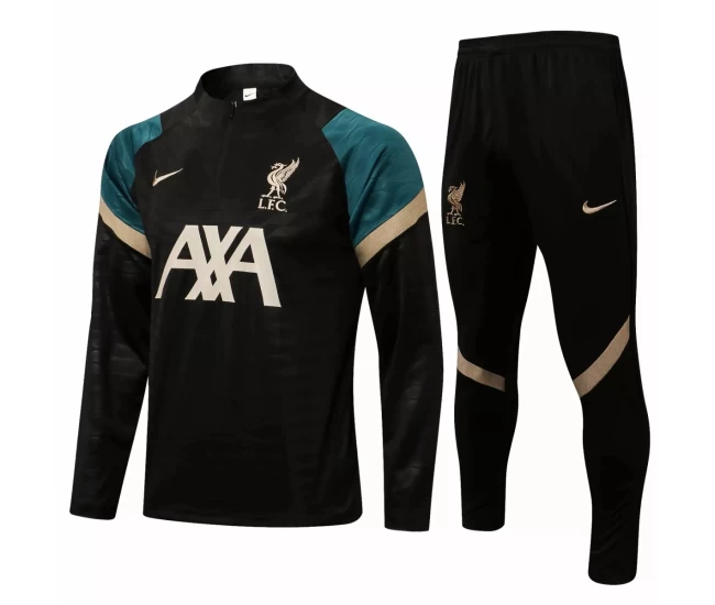 Liverpool FC Training Technical Soccer Tracksuit Black 2021-22