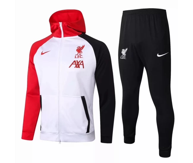 Liverpool FC Training Technical Soccer Tracksuit White 2020 2021