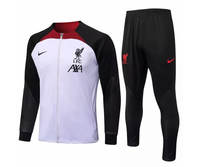 Liverpool FC White Training Presentation Soccer Tracksuit 2022-23