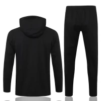 Liverpool Hoodie Presentation Soccer Tracksuit Black 2021-22