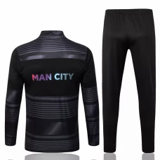 Manchester City Black Training Presentation Soccer Tracksuit 2022-23