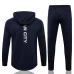 Manchester City Blue Hooded Presentation Soccer Tracksuit 2021-22