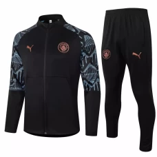 Manchester City Training Presentation Soccer Tracksuit 2020 Black