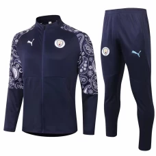 Manchester City Training Presentation Soccer Tracksuit 2020 Navy