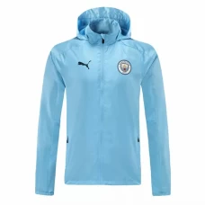 Manchester City Training Winter Jacket Mens Light Blue 2021
