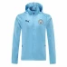 Manchester City Training Winter Jacket Mens Light Blue 2021