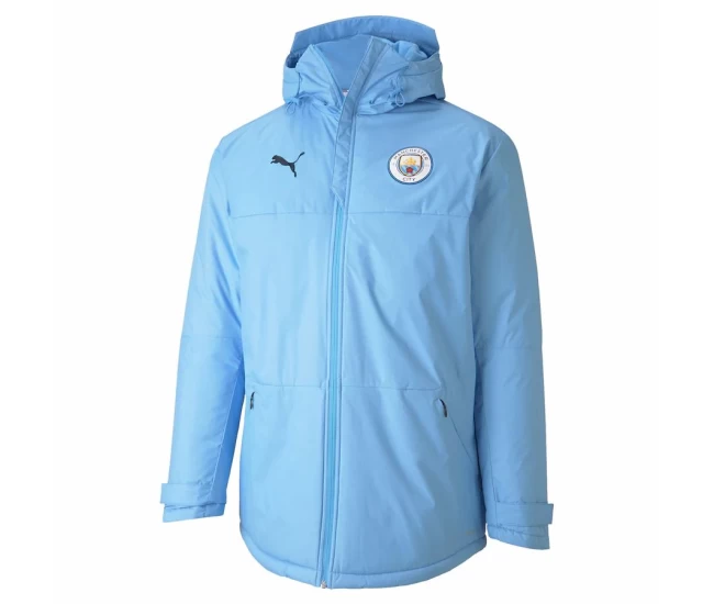 Manchester City Training Winter Jacket Sky Blue 2020 2021