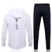 Manchester City White Hooded Presentation Soccer Tracksuit 2021-22