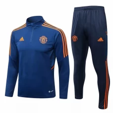 Manchester United Blue Training Technical Soccer Tracksuit 2022-23