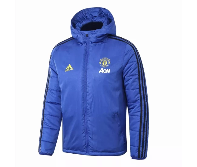 Manchester United Adidas Windbreaker Jacket Blue 2020 2021