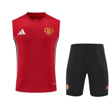 Manchester United Adult Pre Match Red Training Sleeveless Kit 2025-26