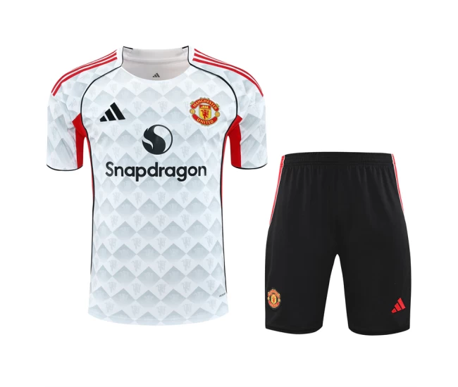 Manchester United Adult White Training Soccer Kit 2025-26