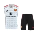 Manchester United Adult White Training Sleeveless Soccer Kit 2025-26
