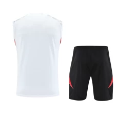 Manchester United Adult White Training Sleeveless Soccer Kit 2025-26