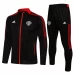 Manchester United Black Presentation Soccer Tracksuit 2021-22