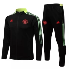 Manchester United Black Training Presentation Soccer Tracksuit 2021-22