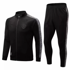 Manchester United Black Training Presentation Soccer Tracksuit 2022-23