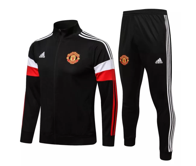 Manchester United Black Training Presentation Soccer Tracksuit 2021-22