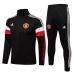 Manchester United Black Training Presentation Soccer Tracksuit 2021-22