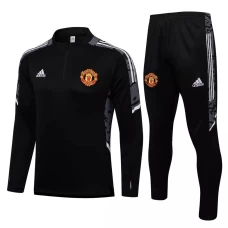 Manchester United Black Training Technical Soccer Tracksuit 2021-22