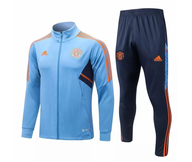 Manchester United FC Blue Training Presentation Soccer Tracksuit 2022-23