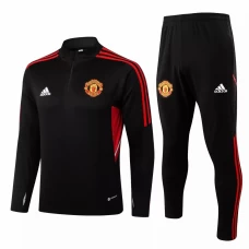 Manchester United FC Black Training Technical Soccer Tracksuit 2022-23