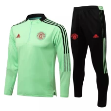 Manchester United Green Training Technical Soccer Tracksuit 2021-22